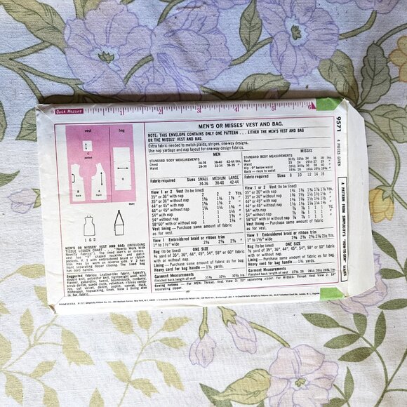 Vintage 70s Sewing Pattern UNCUT Simplicity 9571 Size 8 - Picture 2 of 3